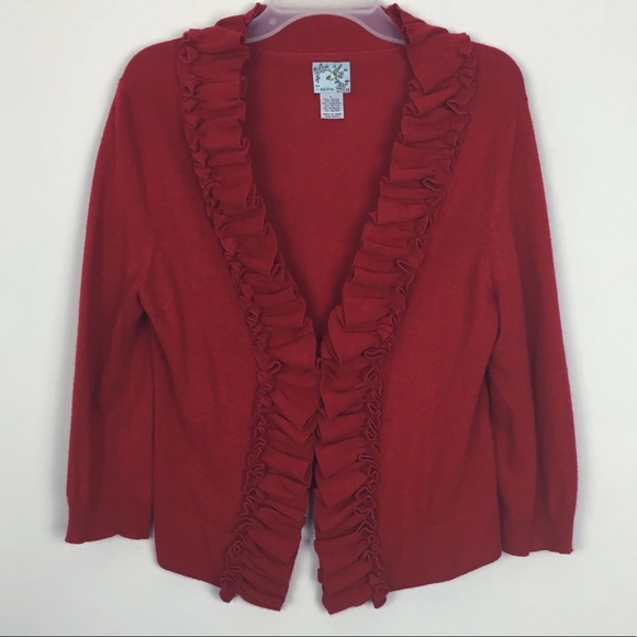 Anthropologie Sweaters - Anthropologie | Tabitha swift current red cardi L